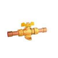 Full Port Female DN8 Brass Ball Valves With Butterfly Handle